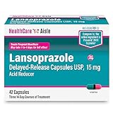 HealthCareAisle Lansoprazole 15 mg – 42 Delayed-Release Capsules – Acid Reducer, Treats Frequent Heartburn