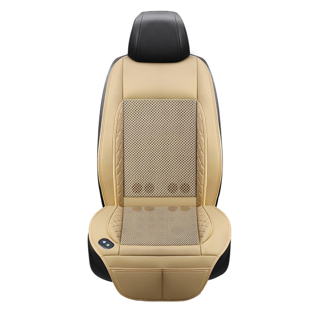 Cojín de Asiento de Masaje con ventilación de 12/24 V con Ventilador, disipación de Calor y enfriamiento, Alfombrilla de Asiento de Masaje, cojín de Asiento Interior de Coche de Verano