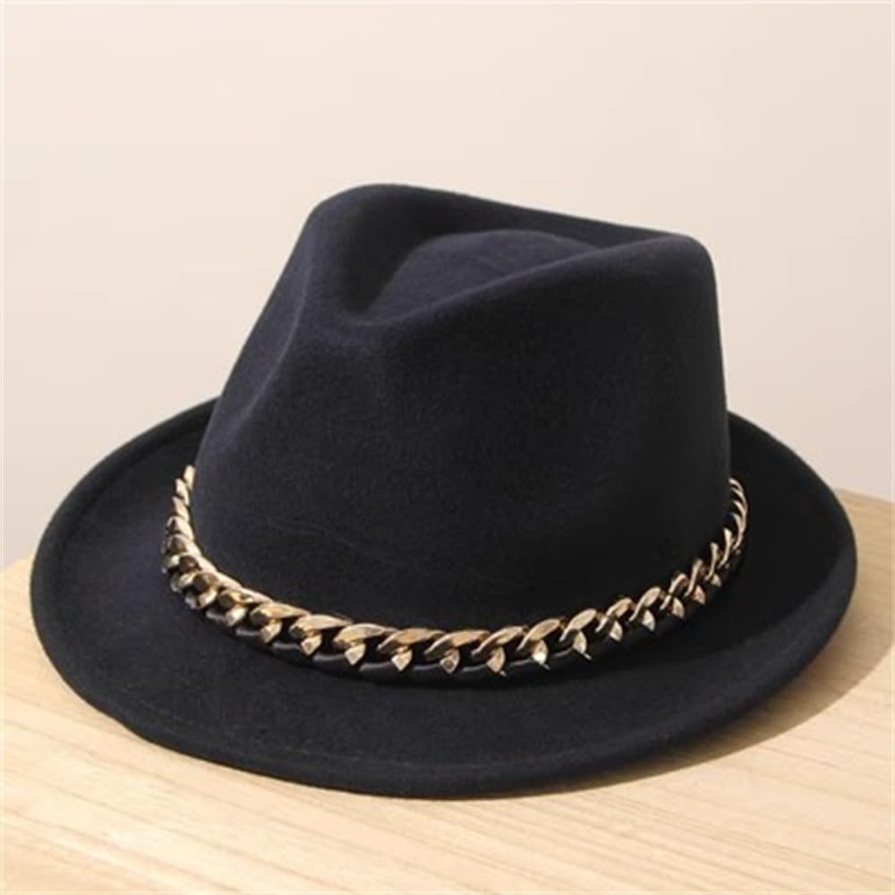 Cappello Fedora Cappello a Bombetta retrò Britannico da Cowboy palcoscenico Casual Cappelli Jazz per Uomo Donna