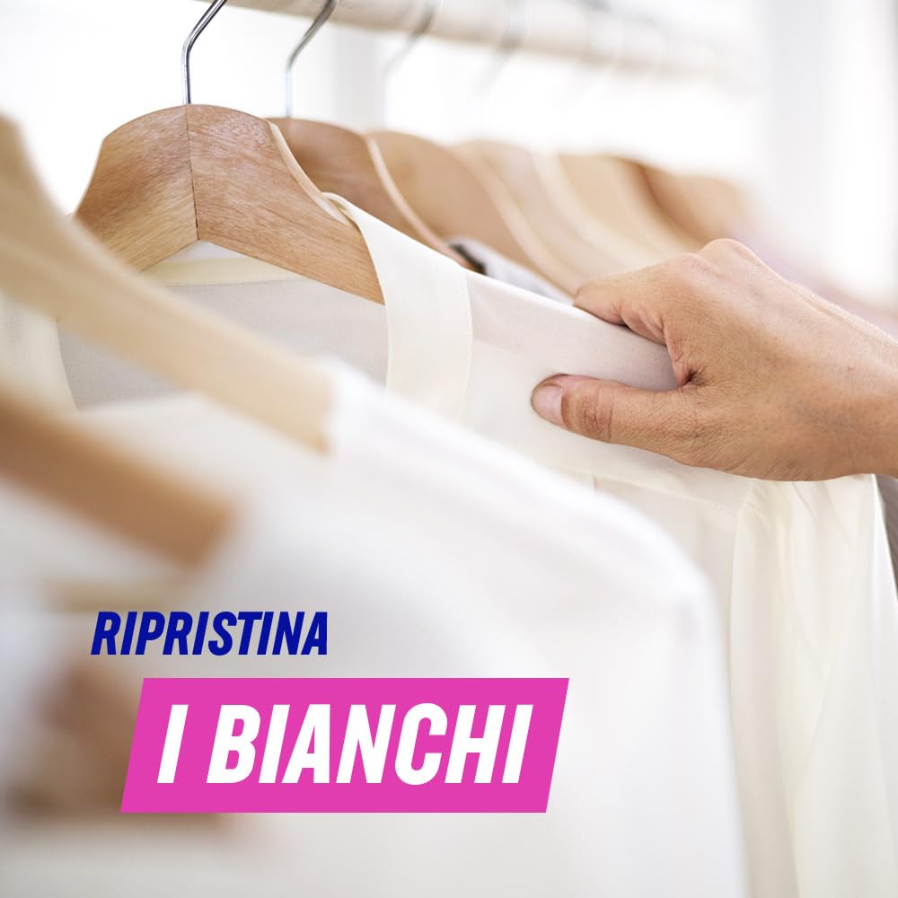 Vanish Oxi Action Multipower Polvere Bianco Splendente, Smacchiatore per Capi Bianchi, 1 Confezione da 1Kg per Bucato, Additivo Lavatrice Multiazione senza Candeggina