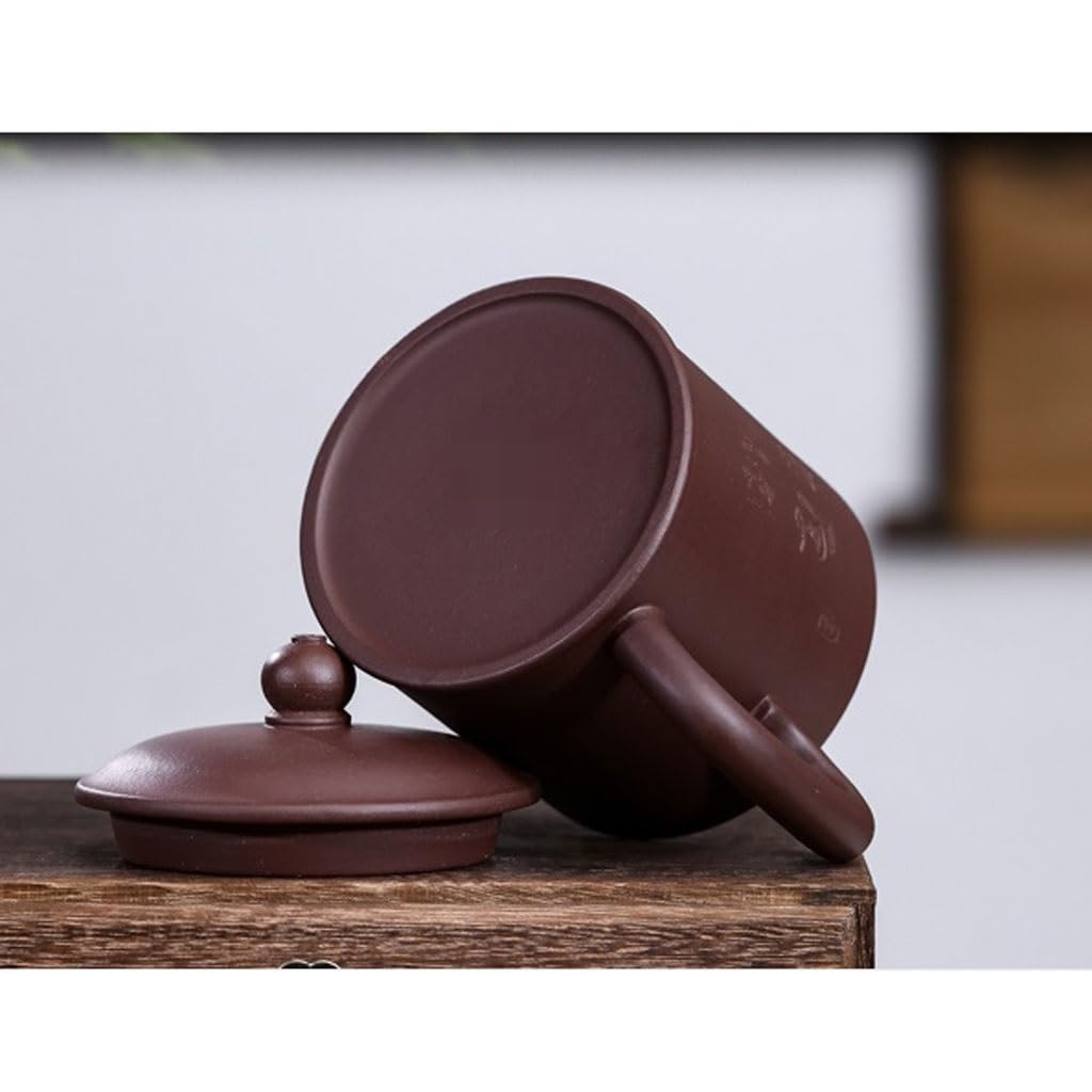 Tasse à thé Tasse à thé Domestique 420 ML, Tasse à Sable Violet avec Couvercle, Filtre à Doublure, Tasse à thé et séparation de l'eau, Service à thé de Bureau Tasses à thé réutilisables