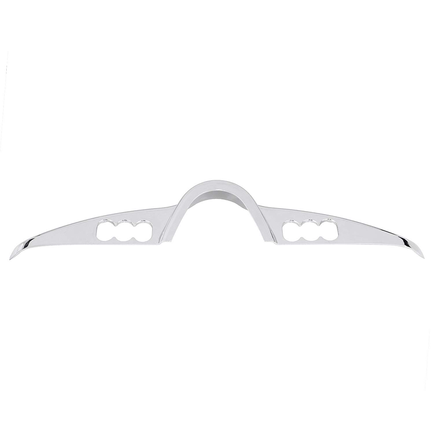 Panneau de commutateur de tableau de bord de moto chromé - Compatible avec Harley Touring Electra Glide Street Glide Tri Glide 2014-2020
