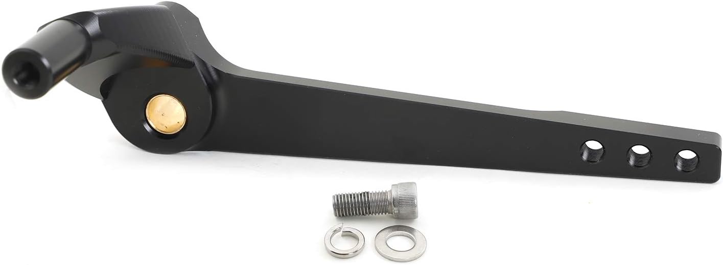 TOFR Rear Brake Pedal Foot Brake Lever with Peg for Harley Softail Street Bob FXBB FXBBS Low Rider FXLR Low Rider S FXLRS 2018-up CNC Aluminium Anodized in Black