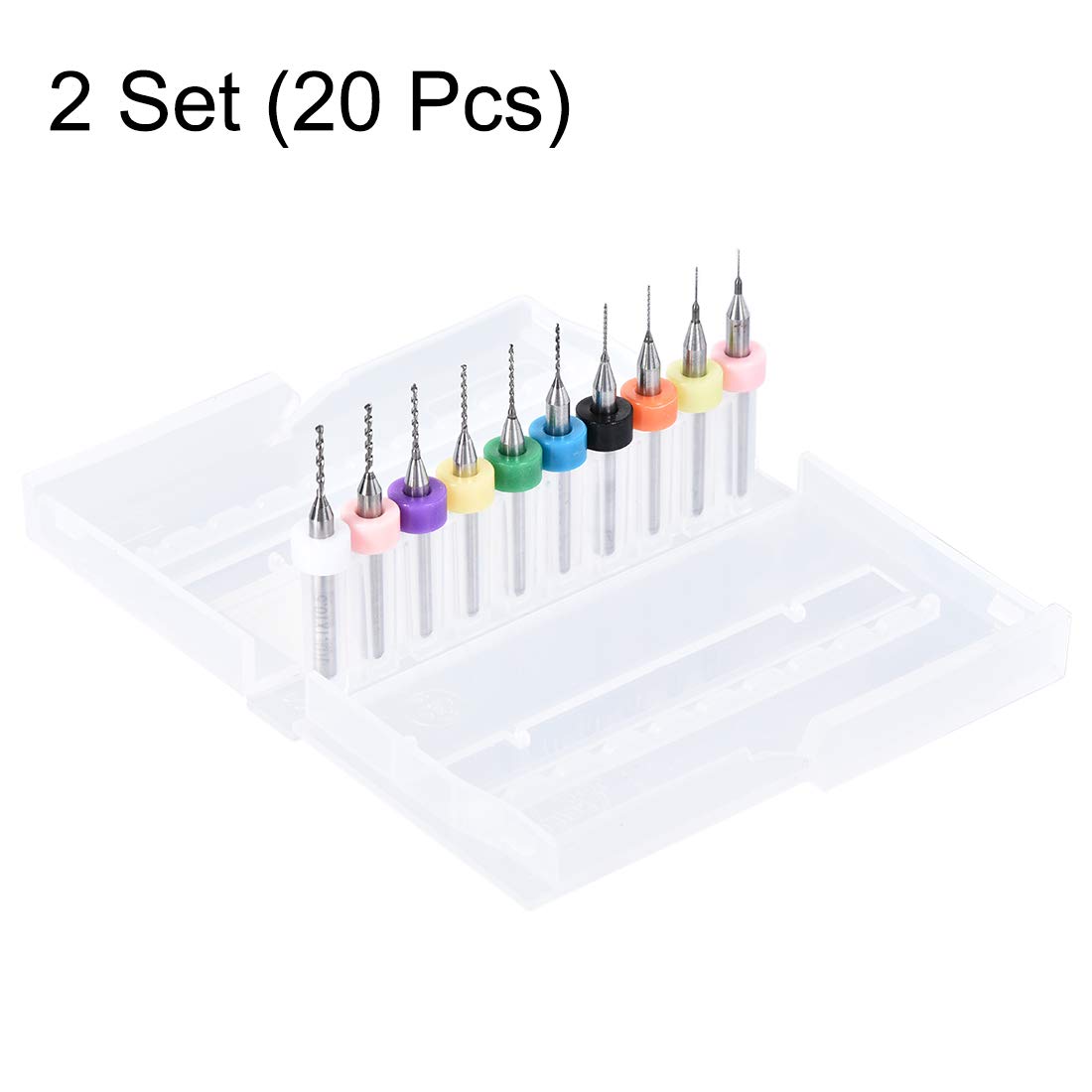 20er Set Wolframkarbid-Mikrobohrer 0,2–1,1 Mm Für PCB, CNC & Gravur – 1/8 Zoll Schaft, Präzise & Langlebig