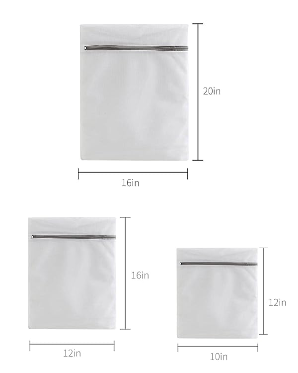 Lingerie Bags for Washing Delicates,Small Fine Mesh Laundry Bags,3Pcs(1 Large,1 Medium,1 Small) by QiNZiN - Used condition - US$6.63