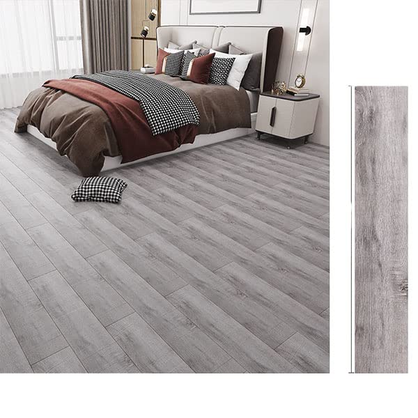 Wood Grain Floor Stickers Modern Foam Wall Sticker Waterproof Self-Adhesive for Living Room Toilet Kitchen Home Floor Decor-MW-012,152x915mm