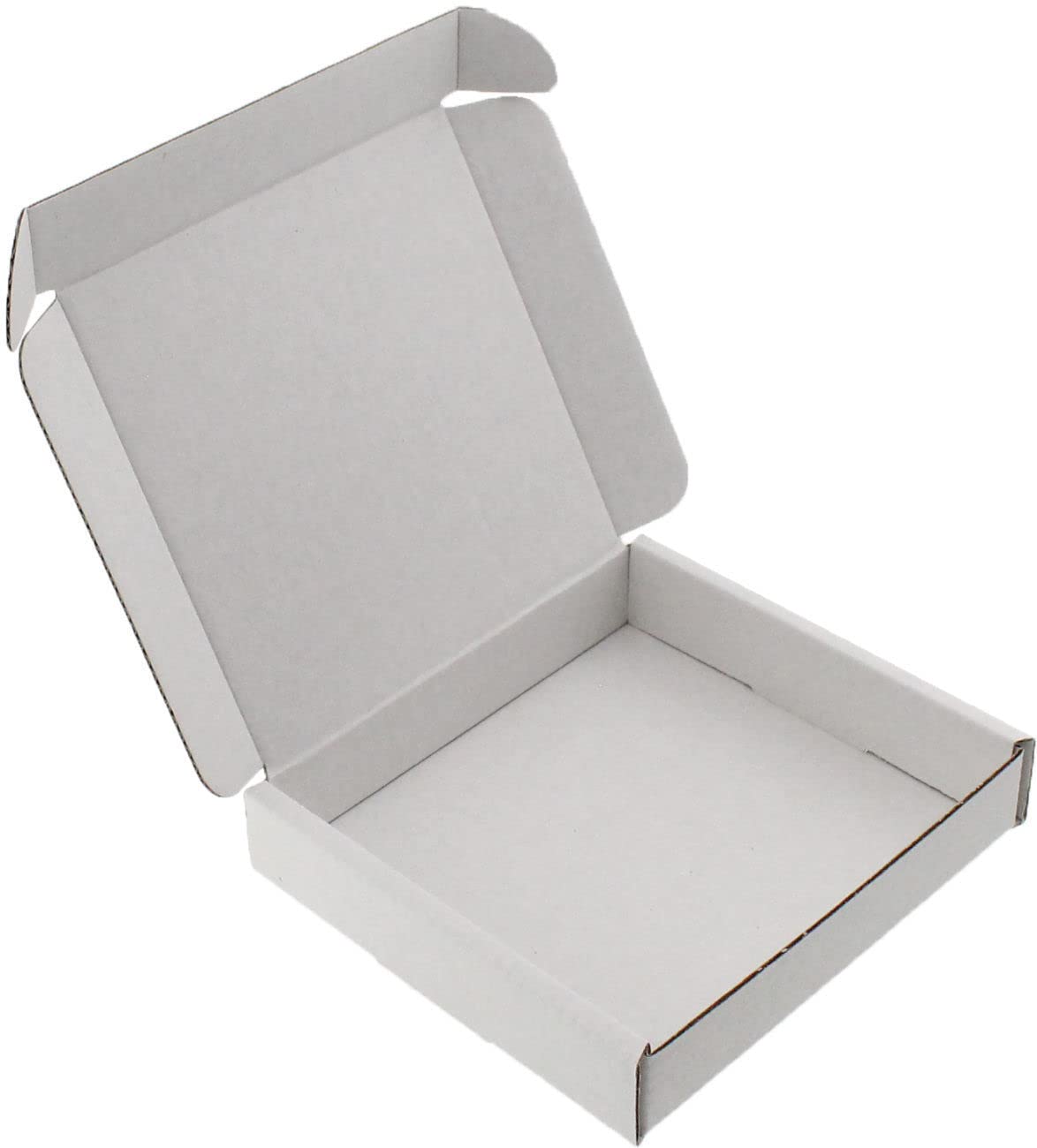 WHITE OR BROWN C4 C5 C6 DVD DL MINI BOXES LARGE LETTER CARDBOARD SHIPPING PIP (MINI (10cm x 10cm x 2cm), WHITE, 50)