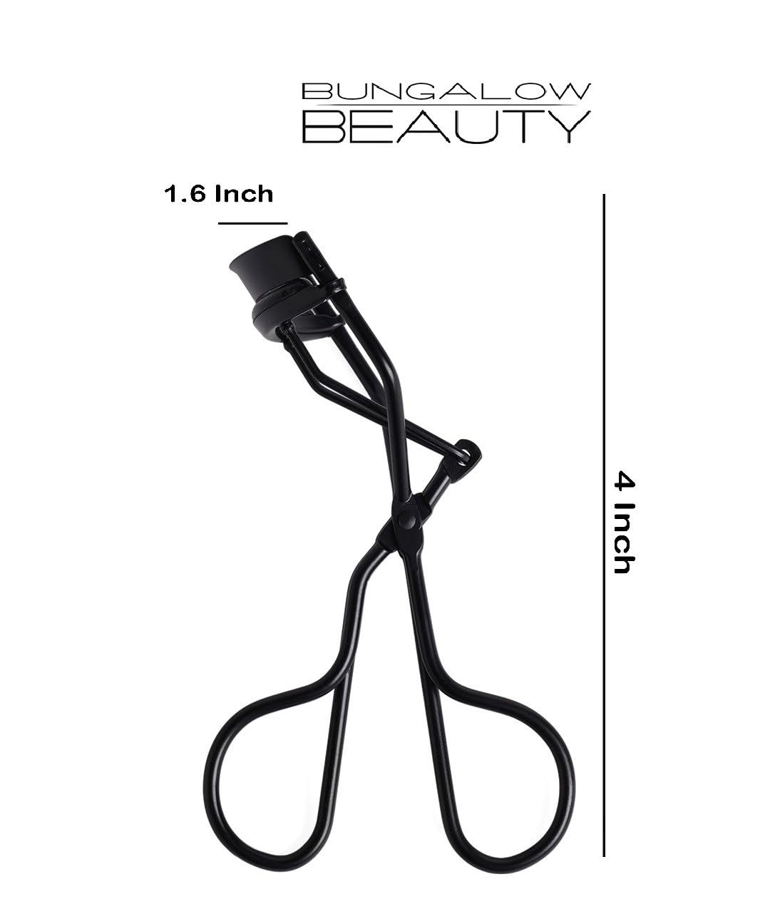 BUNGALOW BEAUTY Professional Quality Eyelash Curler for Women, Easy to Use, Safe and Effective, California Proposition 65 listed - Lead free | Cadmium Free | Phthalates Free | Premium (Black) 1
