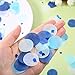 TecUnite 1 Inch Tissue Paper Confetti White Blue Table Confetti for Boys Baby Shower Birthday Decoration, 1.76 oz