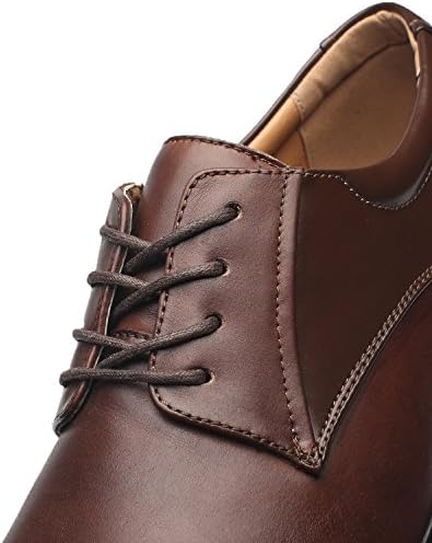 La Milano Wide Width Mens Oxford Shoes Men's Dress Shoes,Wide-1-brown,9 XW US | Image 5