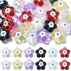 Flower Evil Eye Beads_30 pcs
