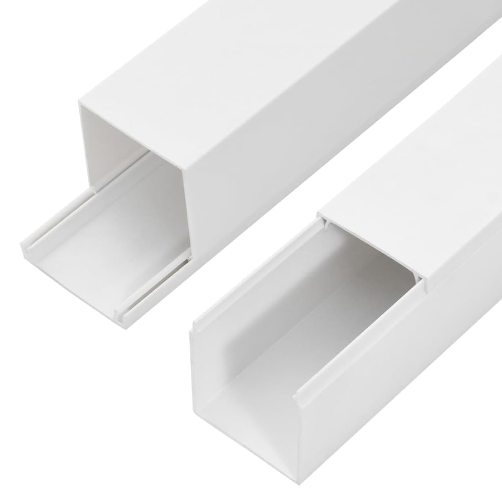 Homgoday Canaleta para cables, 40 x 25 mm, 30 m, PVC, muebles de interior para salón, oficina, dormitorio