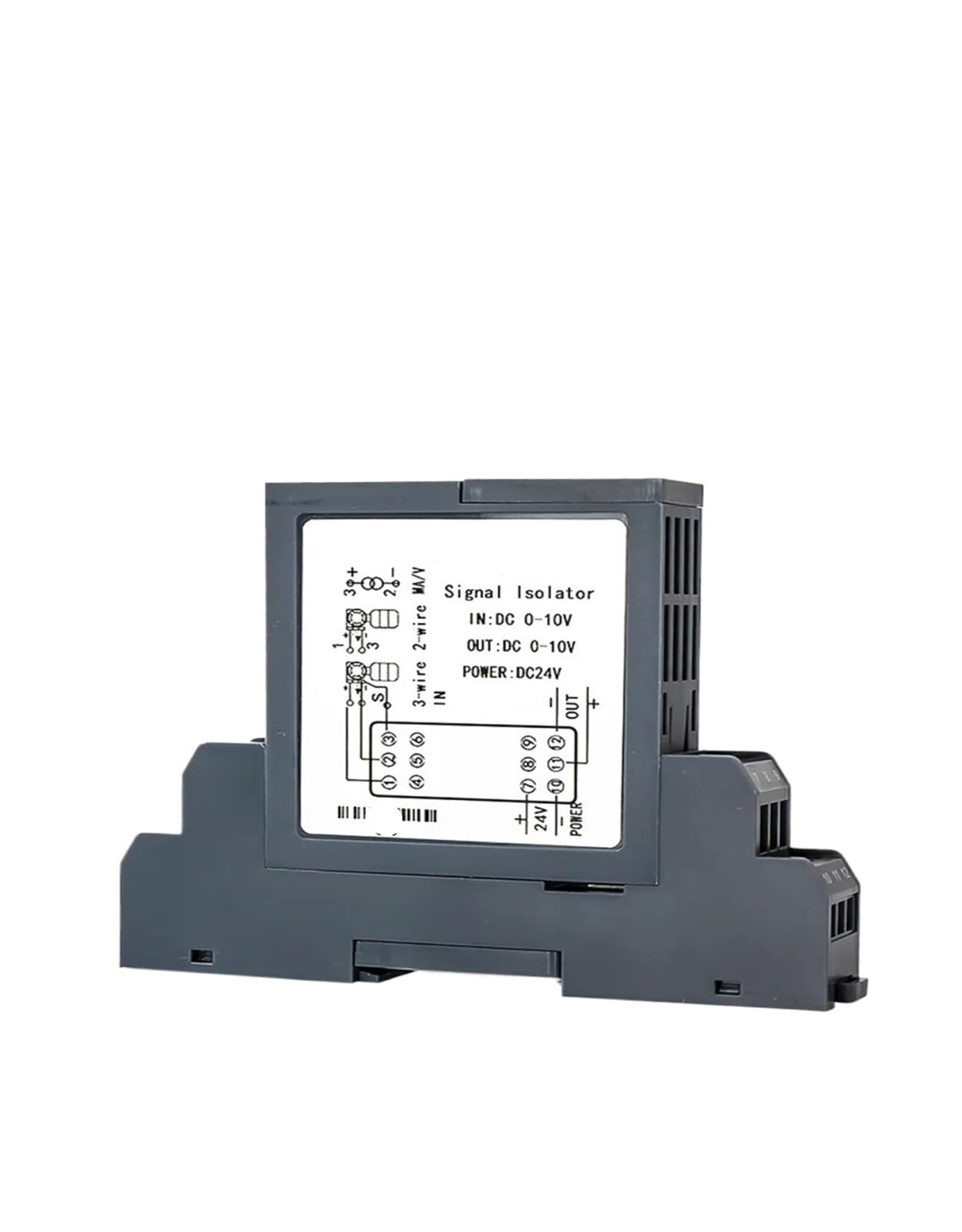 Convertitore di segnale DC24V 0-75mV 4-20mA 0-10V 0-5V 1 In 1 Out 1 In 2 Out 0-10mA 0-20mA 0-5V 1-5V Isolatore di segnale analogico(0-10V)