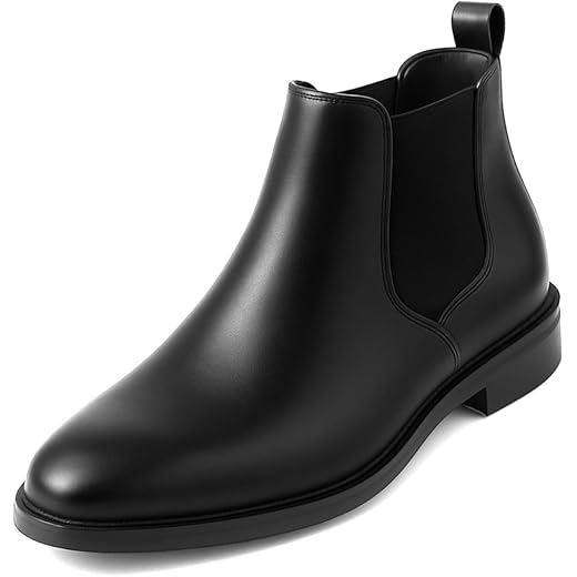 Kraasa Men's Slip On Fashion Chelsea Boots | High Tops, Soft Cushioned Insole, Comfortable Fit, Trendy, Stylish Boots