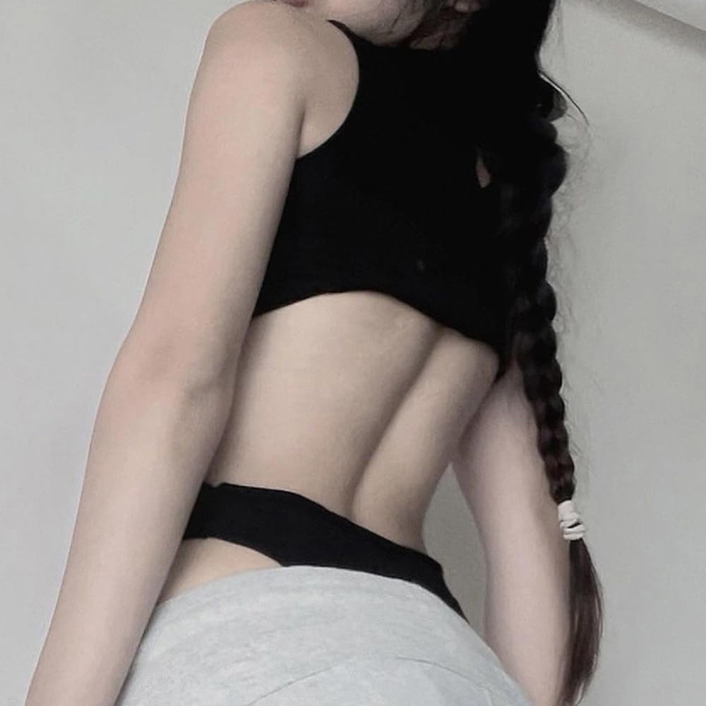 SINROYEE Women's Bodysuit Tops Sexy Hollow Out Summer Streetwear Outfit Gothic Jumpsuit T Shirt Short Sleeve Sleeveless - Image 3