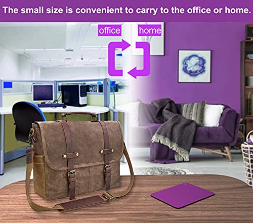 Image of Audimi Small Mouse Pad 6 x 8 Inch, Mini Mouse Pad Thick for Laptop Wireless Mouse Home Office Travel, Portable & Washable (Purple)