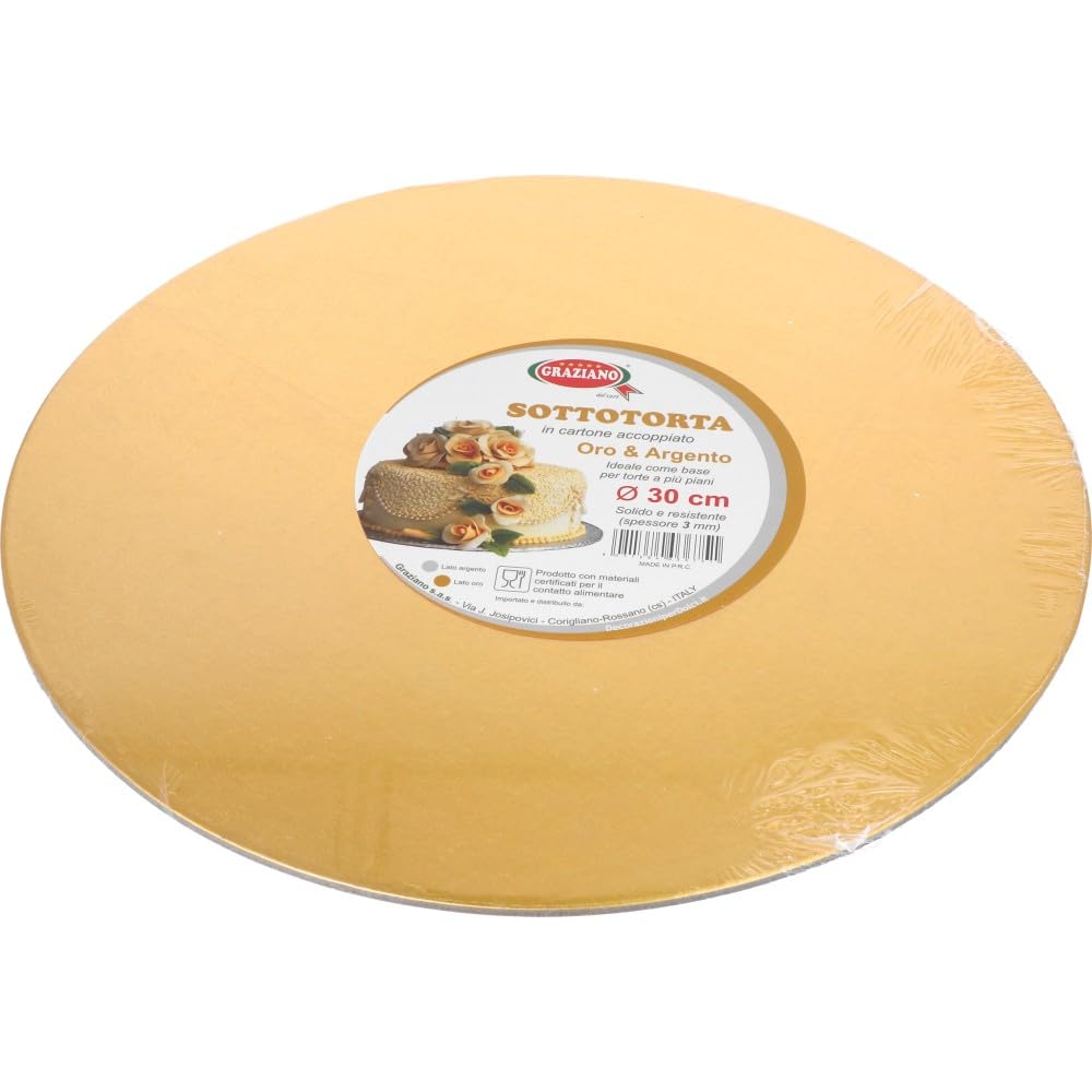 Graziano 3444 Cake Tray 30cm Gold
