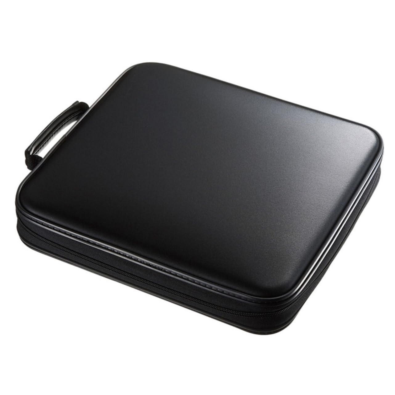 Hemobllo Custodia per Dvd di Grande Capacità Borsa Porta Dvd Maniglia Chiusura Cerniera Protezione da Graffi per Dischi