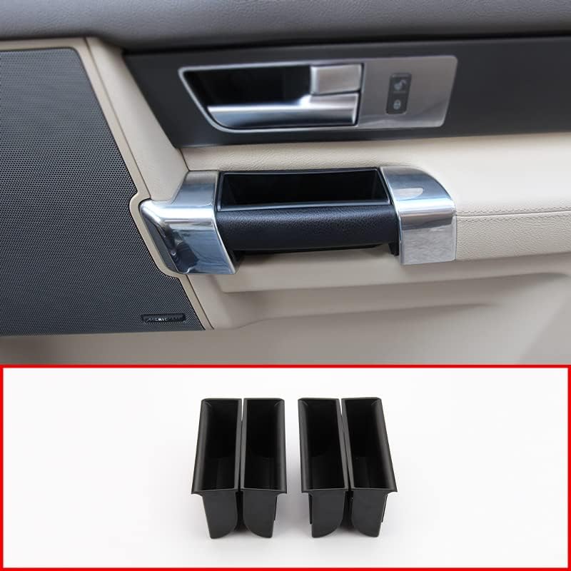 Miniatura 2 de TINKI Caja de almacenamiento para reposabrazos interior de puerta delantera y trasera, 4 unidades, ABS, color negro, compatible con Land Rover