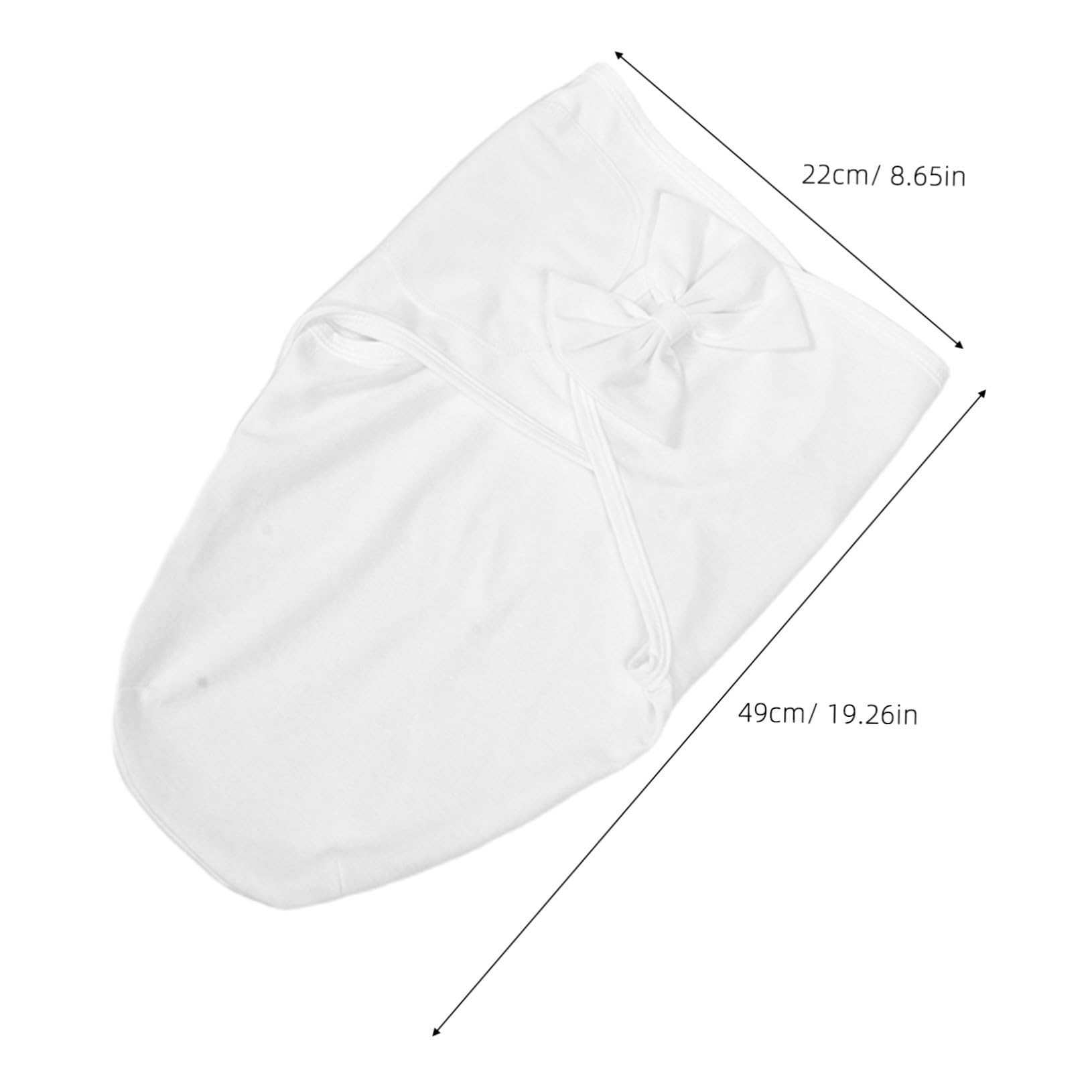 BESTonZON Couverture D’emmaillotage Bébé Fille Nœud, Lot de 3 Set de Sets