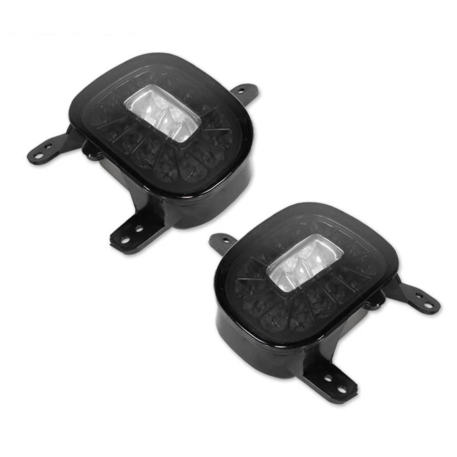 Generico 2 Pezzi Riflettori Paraurti Posteriore Auto Per Jeep Per Renegade 2015-2019 Fanali Posteriori Fendinebbia Rossi/freno E Luci Di Retromarcia Bianche 12V kit(Smoked Lens)