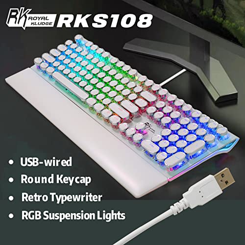 Teclado mecánico RK con reposamuñecas plegable contra la fatiga 2