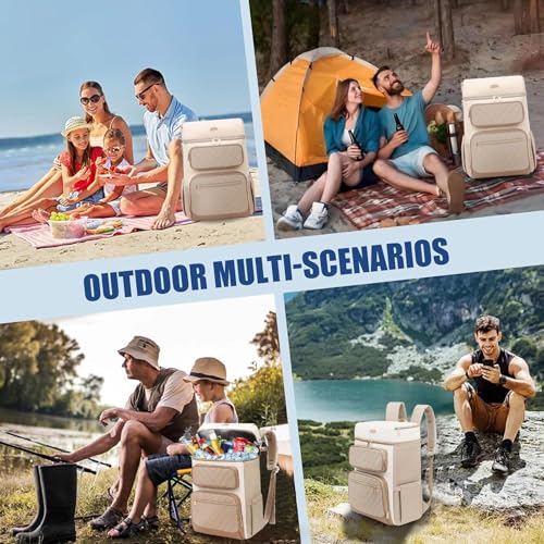 Image of Backpack Cooler Insulated Leakproof, Soft Cooler for Outdoor Camping Hiking