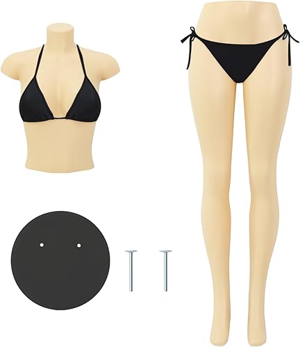 Miniatura 8 de Maniquí femenino de cuerpo completo de 63 pulgadas, modelo de exhibición de ropa de estilo brasileño, base de metal resistente