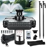 Goldlife Pond Fountain Aerator, F3 1HP 750W 110V Stainless Steel Floating...