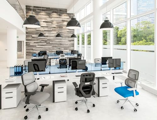 Chaise de bureau Lucca en maille respirante avec base métallique stable Q-Connect