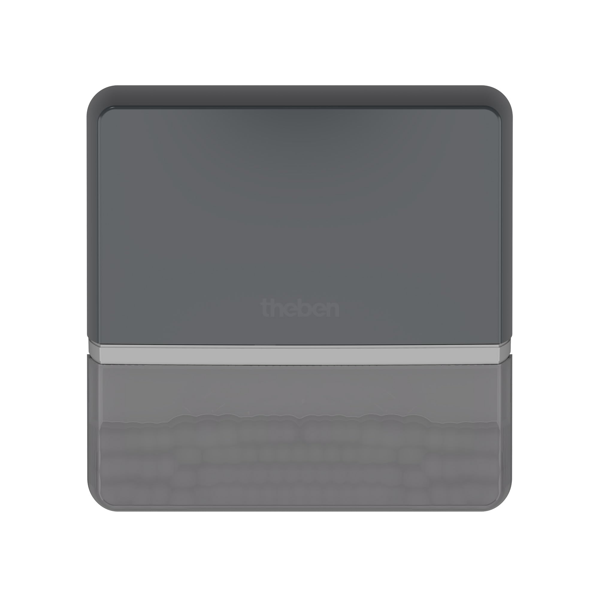 Theben 1010106 TECTA D180i AN Bewegungsmelder PIR App 180° 14 m Wand außen | Bluetooth, Gruppen koppelbar, Unterkriechschutz, Exit-on, D-MODE, 5 s-30 min, 600 W LED, IP 55, fernbedienbar, anthrazit