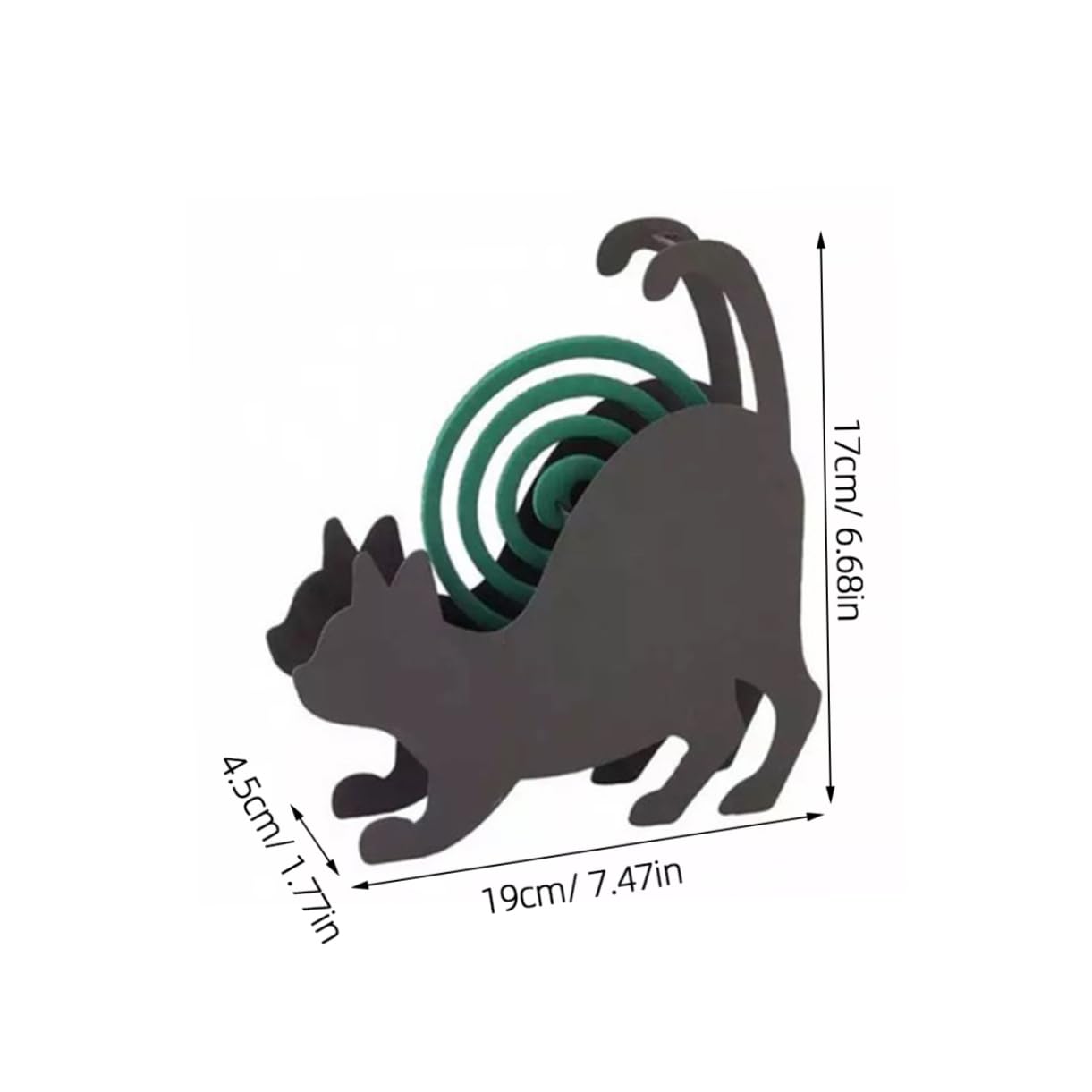 - Porta spirali in ferro, a forma di gatto, decorazione per scrivania, tavola