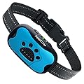 PcEoTllar Anti Barking Dog Collars Rechargeable Anti Bark Collar for Small Medium Large Dogs Stop Dog Barking Device 7 Sensitivities Beep & Vibration Mode No Bark Collar Training Dogs No Barking, Blue