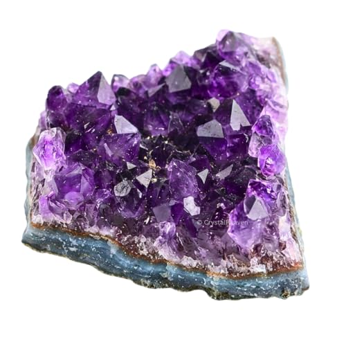 Image of Amethyst Crystal Stone Certified Cluster - Raw Amethyst Stone Original Certified for Energy Cleansing, Meditation, Chakra Balancing, Healing and Decoration Gift