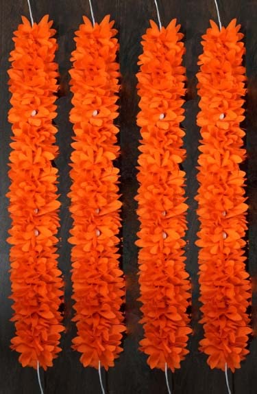 GenericElegant Hair Gajra - Traditional Indian Floral Hair Accessory for Women - Handcrafted Jasmine & Rose Design - Festive Wedding Hair Decoration Pack of 4 pcs