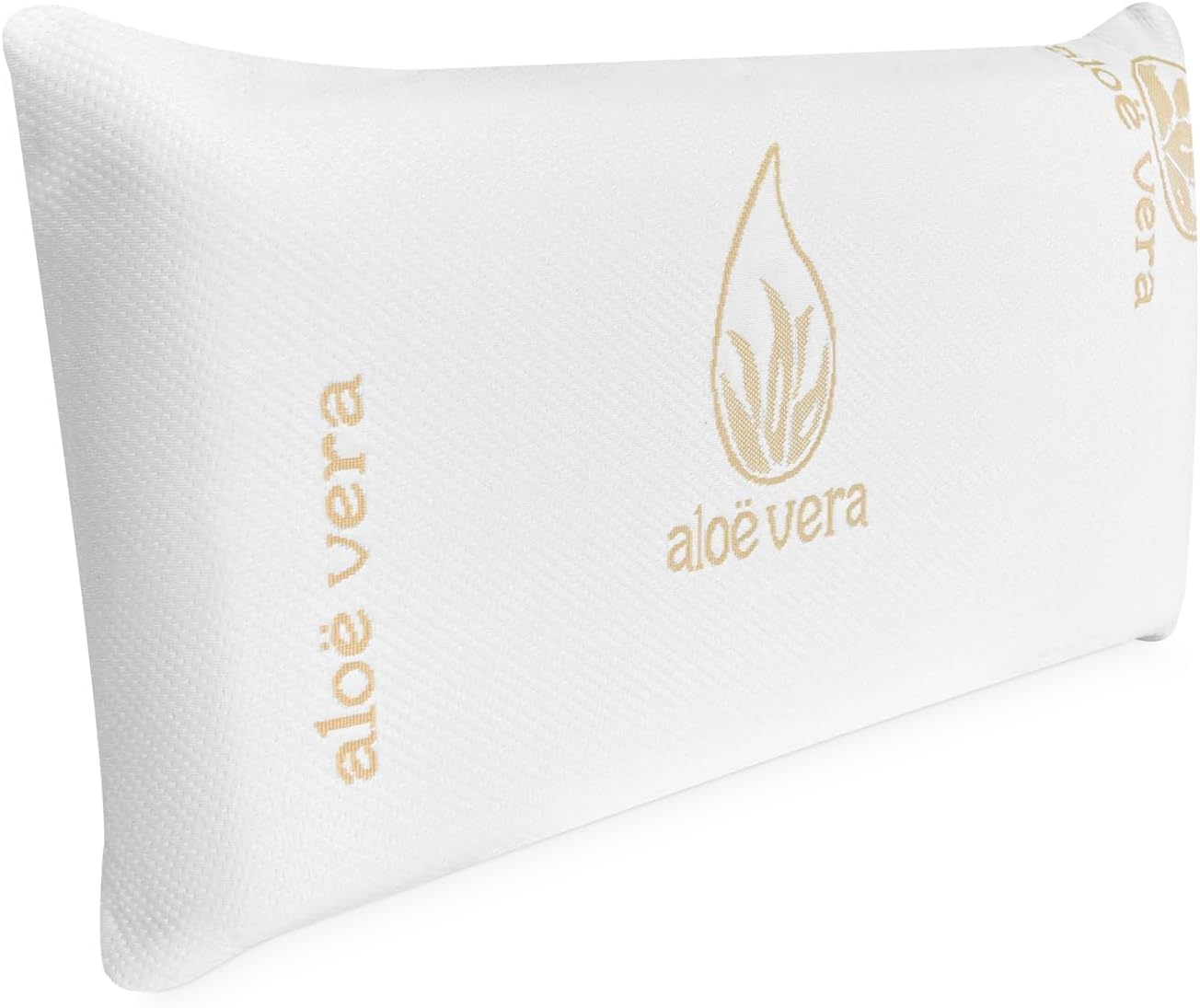 DUÉRMETE ONLINE - Almohada Viscoelástica Modelo ViscoAloe | Máximo Confort y Excelente Adaptabilidad con Propiedades Antiestrés | 75 x 40 cm