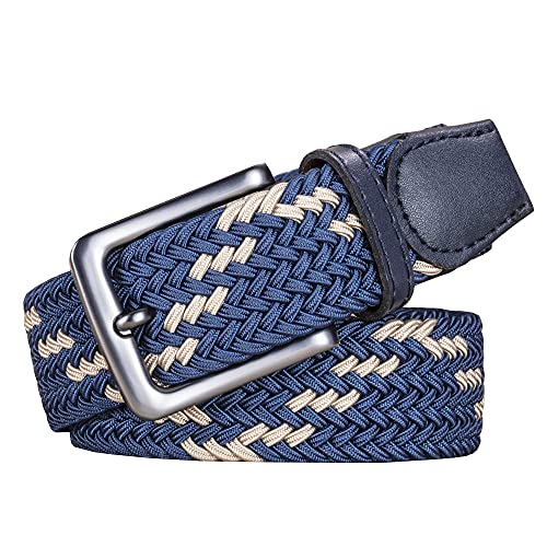 Image of AGEA Elastic Stretch Woven Braided Waist Belt for Men and Women