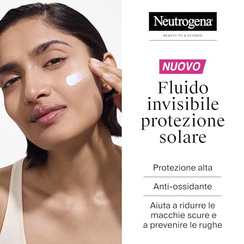 Neutrogena Ultra Sheer Fluido Invisibile Protezione Solare Con Scudo Anti-Età Spf 50 50 Ml, Crema Viso Antirughe E Antimacchie, Crema Viso Spf 50 Ultra-Leggera, Senza Profumo, Non Comedogenica - 2
