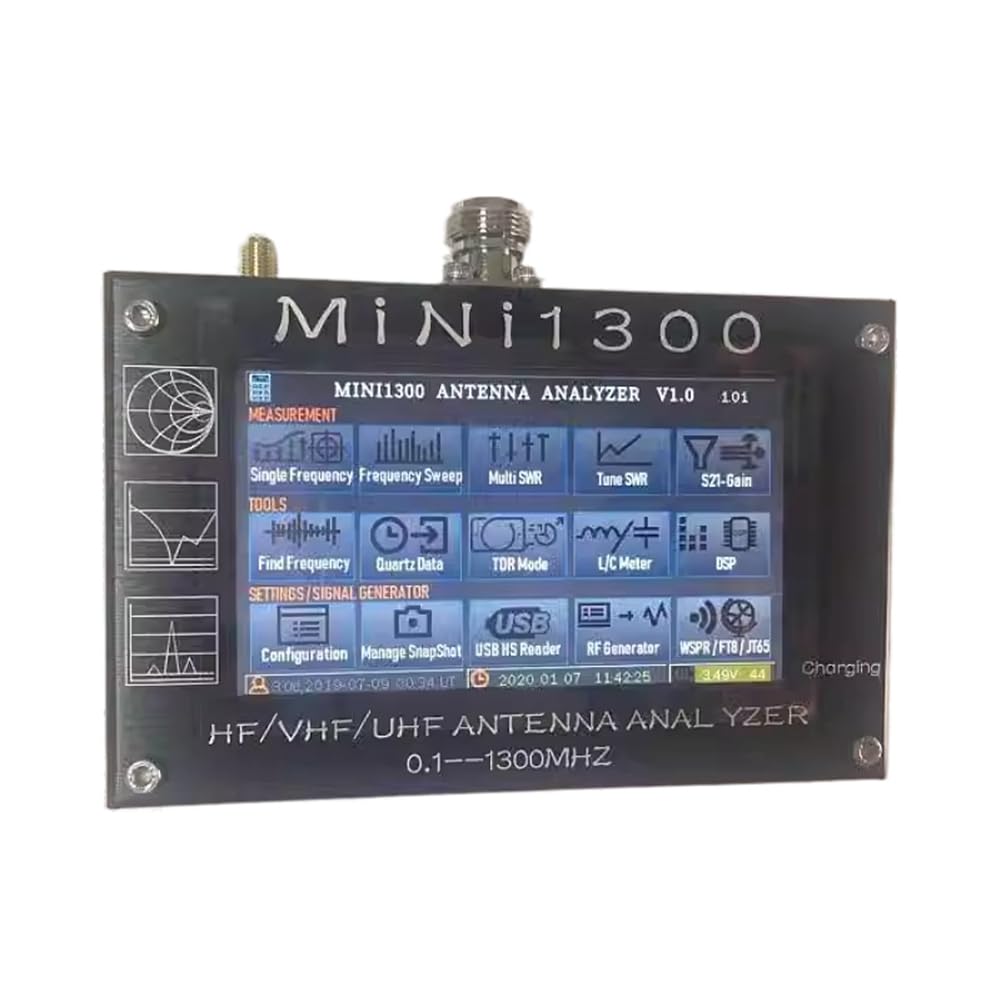Mini 1300 Analyseur de Réseau Vectoriel Multimètre à Ondes Stationnaires Portable 1.3G Analyseur D'Antenne Vectorielle Multifonction