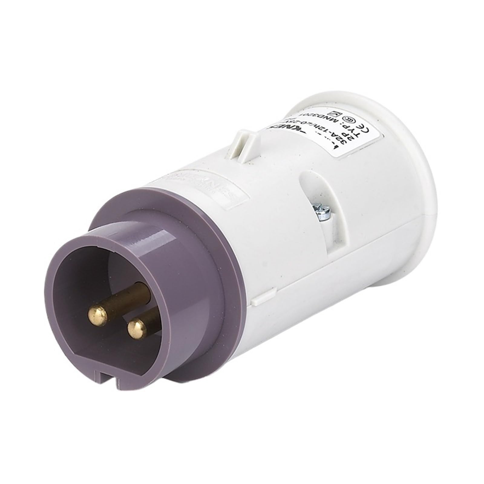 Enchufe industrial 32A 2P+PE MND3201 de baja tensión 24V con toma de tierra IP44