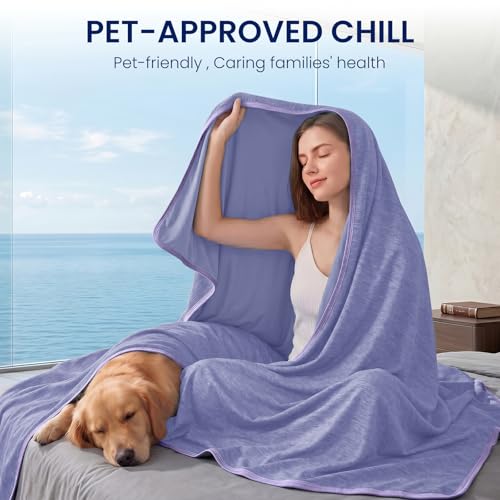 Image of Topcee Cooling Blanket Queen Size 90 inchx90 inch for Hot Sleepers Summer Blanket