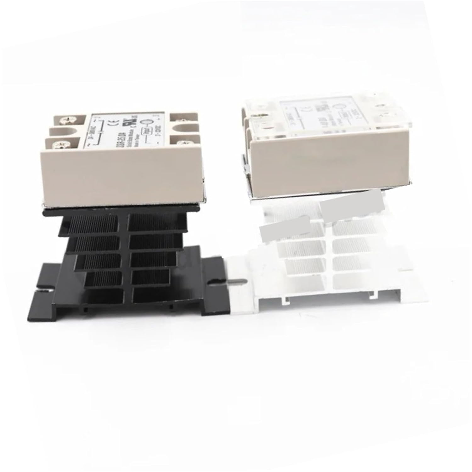 Voltage Relay Single-Phase Solid State Transparent Shell Plastic Cover Small Rail Radiator seat SSR-40AA 25AA(1PCS SSR-25AA)