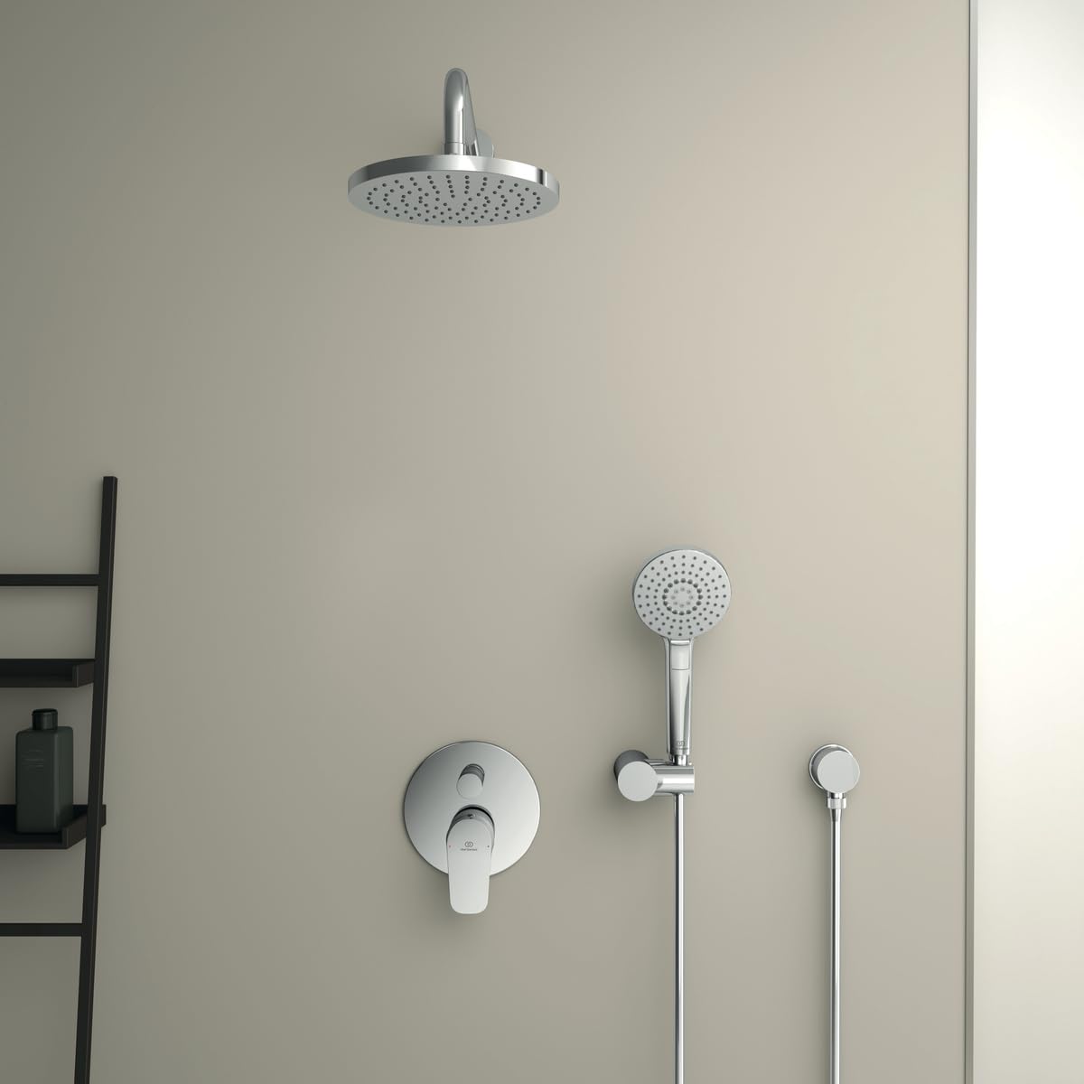 Miscelatore Doccia/Vasca Ideal Standard Ceraflex - Con Doccetta, Flessibile 1500mm, Cromato - Foto 10