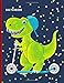 Sketchbook: 8.5x11 Dinosaur Scooter Birthday Party Favor For Kids Under 10 / Blank Paper for Drawing / Great Coloring Sketching and Doodling Gift