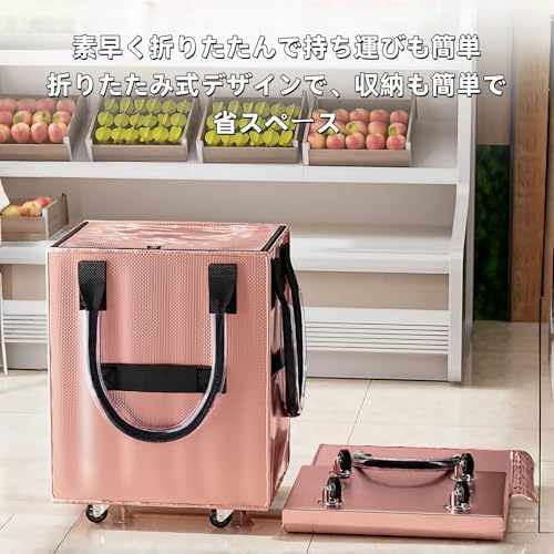 【美品】キャディバッグ キャスター付き 保冷　防水大収納航空移動対応ネイビー Amazon.co.jp: Guyyelt ショッピングカート キャスター付き 折りたたみ