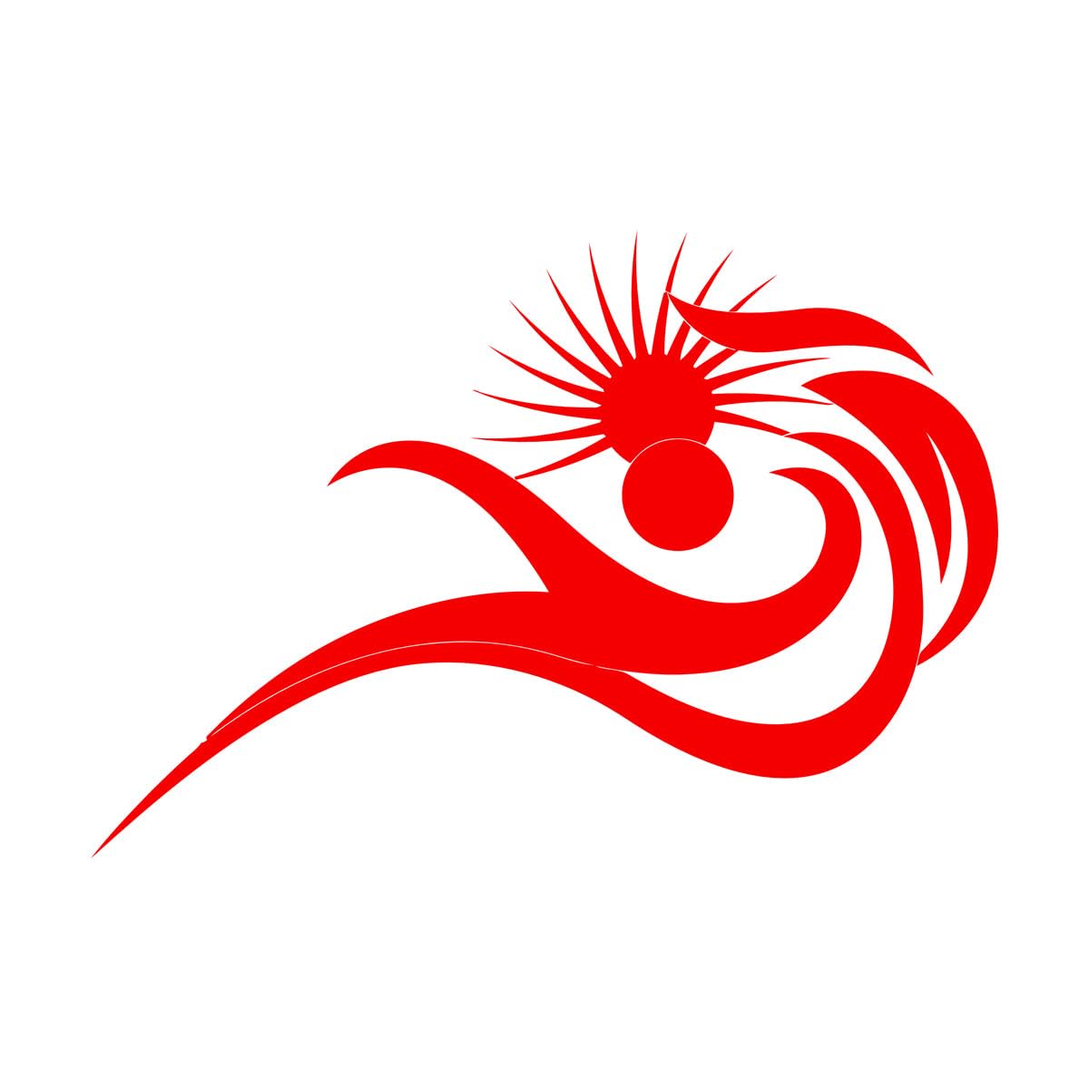 Engraving Stickers Swimming Butterfly Swim Water Sport Pool Sign 81x115.5cm Self Adhesive Extra Large red