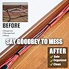 800 Pack Cable Ties Assorted Sizes 3.6mm x 100/150/200/250/300mm Black Cable Ties Heavy Duty Tie Wraps Assorted Plastic Zip Ties 40lbs Wire Ties Black Small Nylon 66 Plastic Ties for Home, Gardening #3