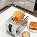 Consciot 2 Slice Digital Smart TouchScreen Toaster with 6 Browning Levels, Reheat/Defrost/Cancel Functions, Extra-Wide Slots, Removable Crumb Tray, Auto Pop-up & Anti Jam, Peak 925W, Stainless Steel