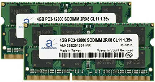 Adamanta 8 GB ( 2 x 4gb ) Apple�������A�b�v�O���[�hfor Mid 2015 iMac 27 " ddr3l 1600 MHz pc3 ? 12800 SODIMM 2rx8 cl11 1.35 V RAM