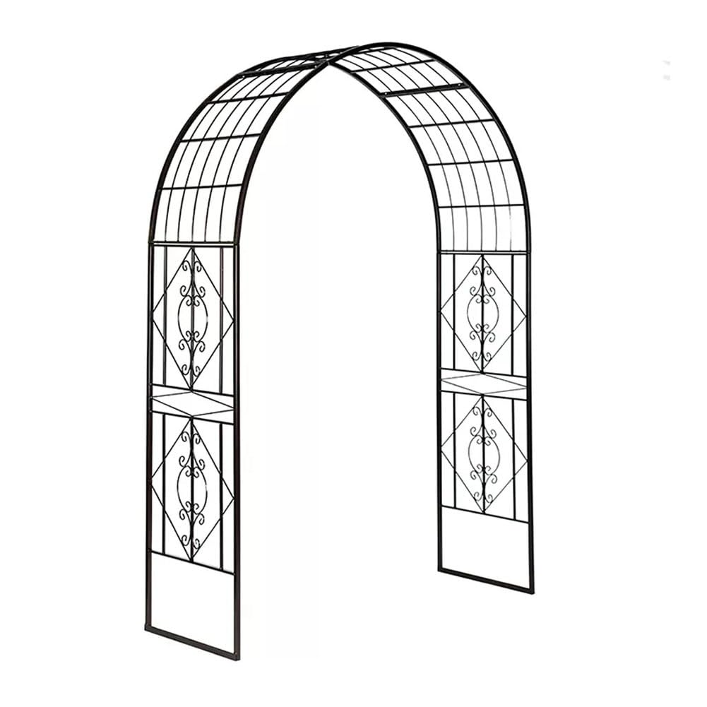 Gazebo da giardino in metallo resistente,archi,rose e altre piante rampicanti,arco rampicante,traliccio da giardino,pergolato all'aperto,grande festa di matrimonio,giardino,prato,cortile, archi